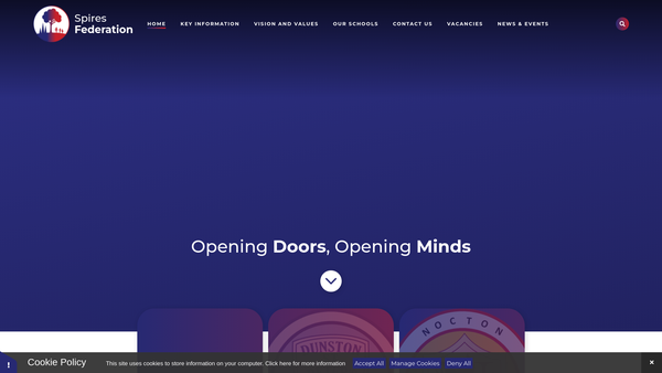 Screenshot of the Digby C.e.school Fund website