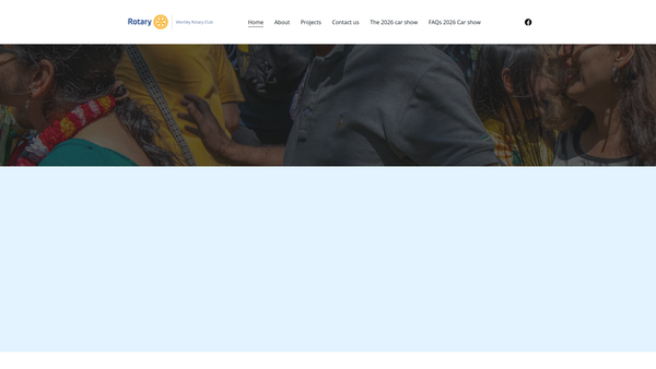 Screenshot of the The Wortley Rotary Club Trust Fund website