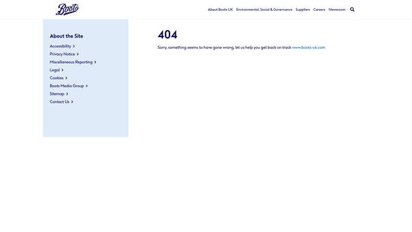 Screenshot of the Boots Charitable Trust website