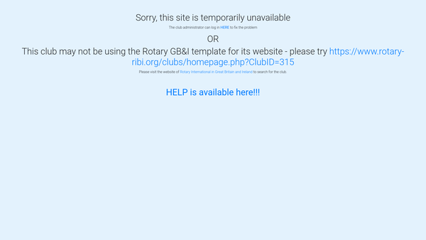 Screenshot of the Rotary Club Of Ramsbottom Trust Fund website