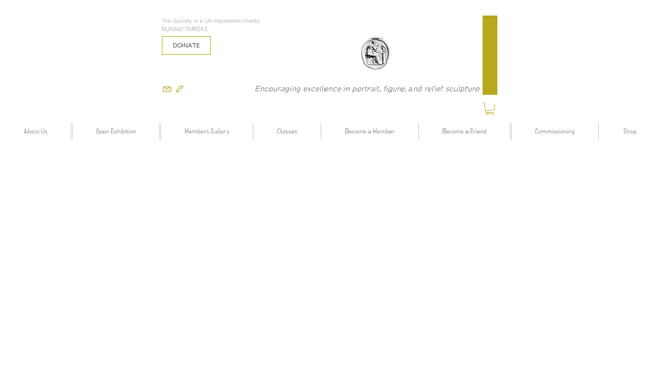 Screenshot of the The Society Of Portrait Sculptors website