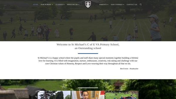 Screenshot of the St Michael's Aldbourne PTA website