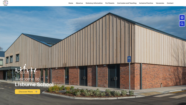 Screenshot of the Friends Of Lisburne School website