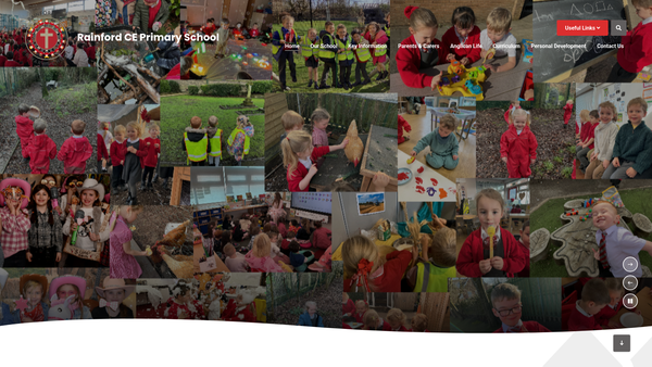 Screenshot of the Friends Of Rainford Church Of England School website