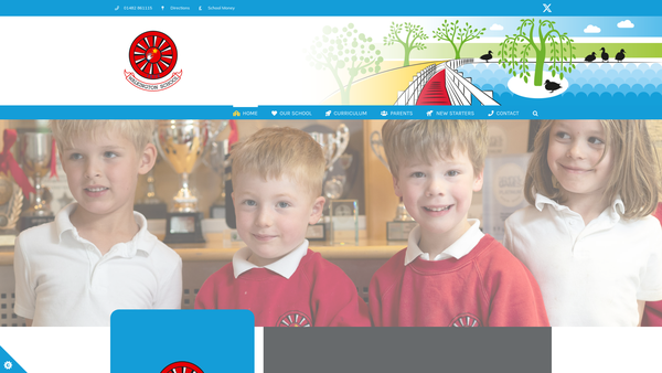 Screenshot of the The Friends Of Walkington School website