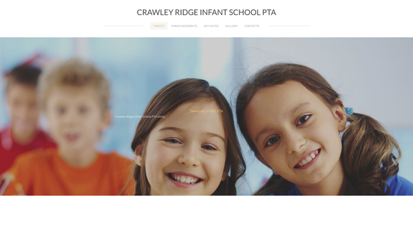 Screenshot of the The Crawley Ridge Infant School Association website