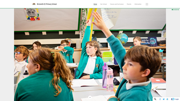 Screenshot of the Birstwith C Of E Primary School Fund website