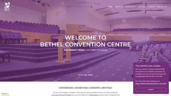 Screenshot of the Bethel United Church Of Jesus Christ Apostolic U.K. website