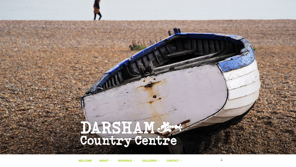 Screenshot of the Darsham Country Centre website