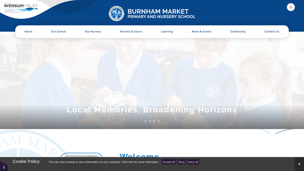 Screenshot of the Friends Of Burnham Market School (F.o.b.s.) website