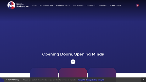 Screenshot of the Nocton School Fund website