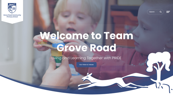 Screenshot of the Friends of Grove Road website
