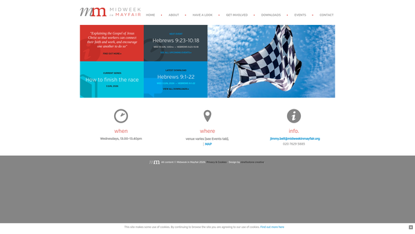 Screenshot of the The Midweek In Mayfair Charitable Trust website
