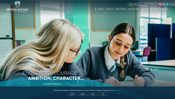 Screenshot of the Whitby School Charitable Fund website