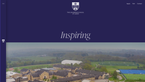 Screenshot of the The Grammar School At Leeds website