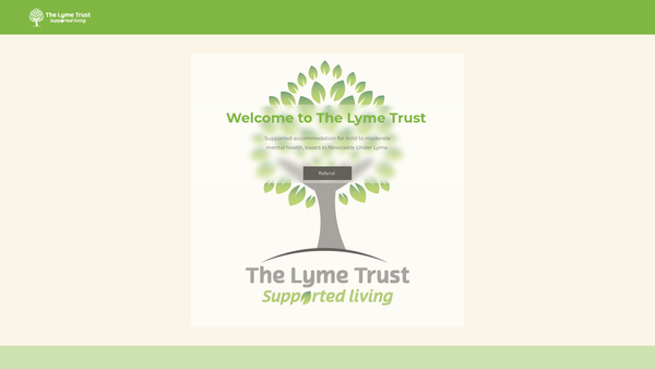 Screenshot of the The Lyme Trust website