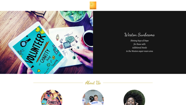 Screenshot of the Weston Sunbeams website