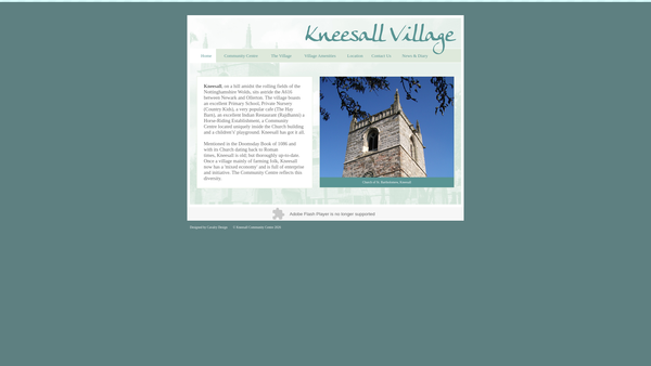 Screenshot of the Kneesall Village Community Project website