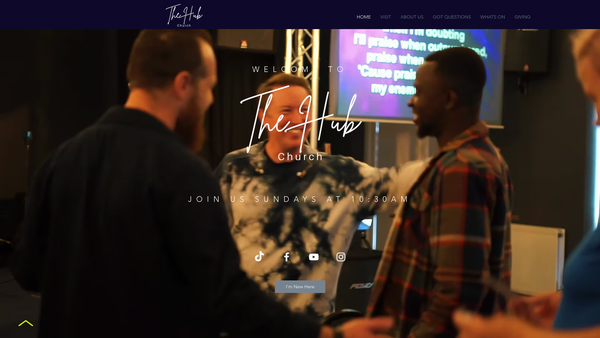 Screenshot of the Christian Outreach Centre (Bishop's Stortford) website