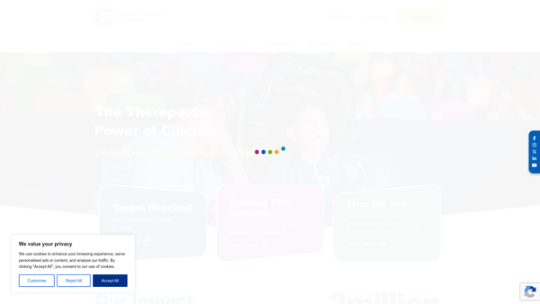 Screenshot of the Manchester University NHS Foundation Trust Charity website