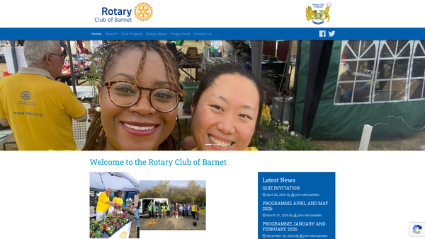 Screenshot of the The Rotary Club Of Barnet Charity Trust Fund website