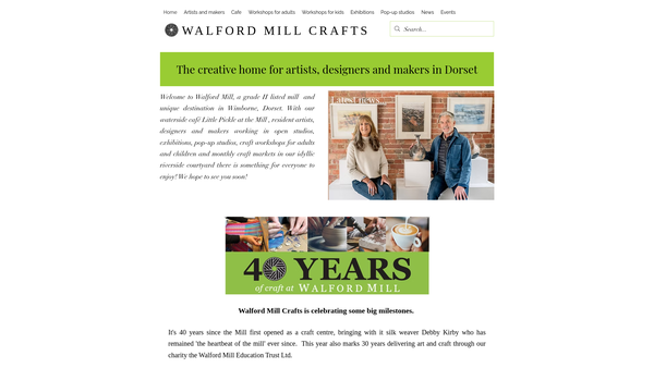 Screenshot of the Walford Mill Education Trust Limited website