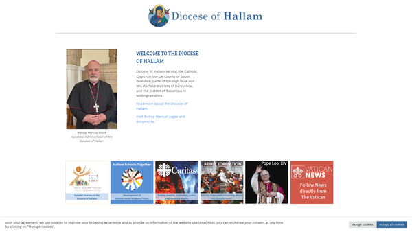Screenshot of the St Charles Charity website