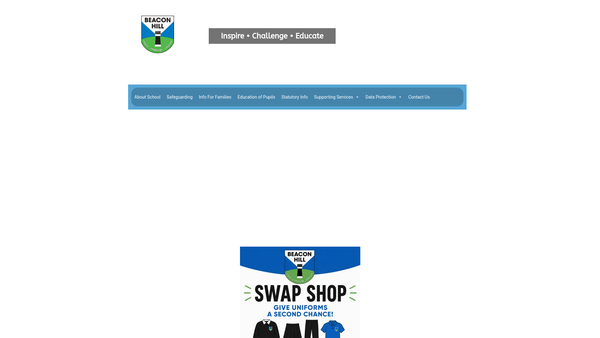 Screenshot of the Beacon Hill School Fund website
