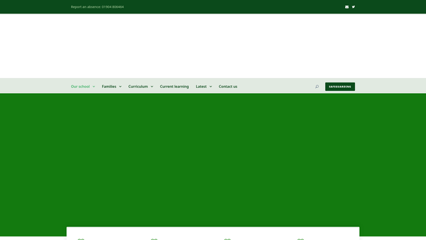 Screenshot of the Woodthorpe School Fund website
