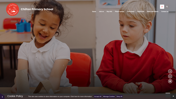 Screenshot of the Chilton School PTA - Oxfordshire website