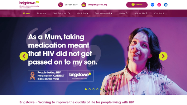 Screenshot of the The Brigstowe Project website
