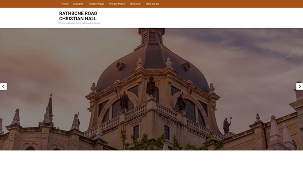 Screenshot of the Rathbone Road Warley Woods Meeting Room Trust website