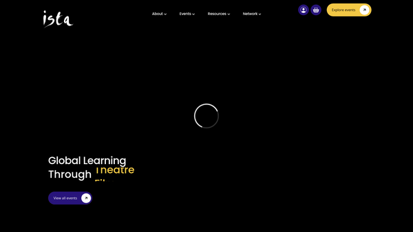 Screenshot of the ISTA Global Arts Learning Ltd website