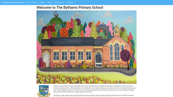 Screenshot of the Friends Of The Bythams School website