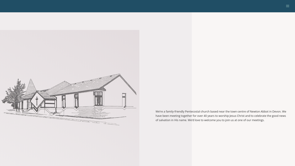 Screenshot of the King's Church Newton Abbot website