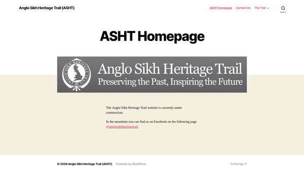 Screenshot of the Maharaja Duleep Singh Centenary Trust website