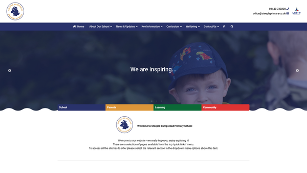 Screenshot of the The Stanley Drapkin Primary School Trust Fund website