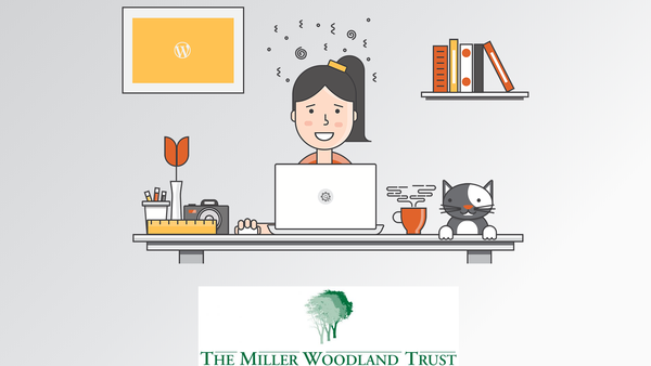 Screenshot of the The Miller Woodland Trust website