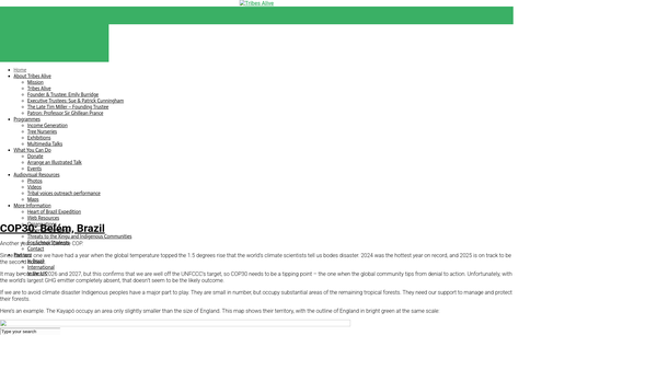 Screenshot of the Indigenous People's Cultural Support Trust website