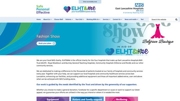 Screenshot of the Elht&me website