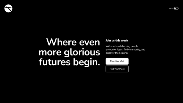 Screenshot of the Gateway Church Cymru website
