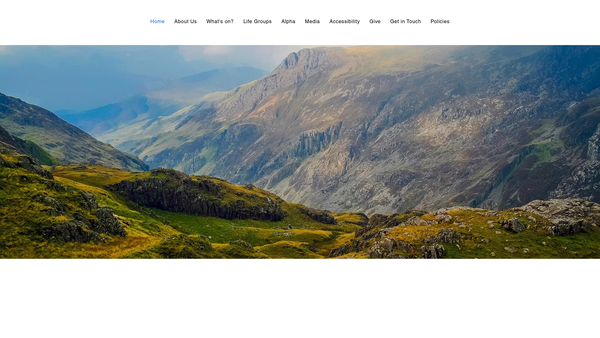 Screenshot of the Revive Church Newbridge website