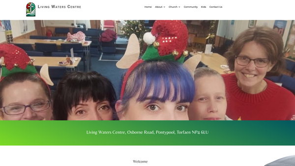 Screenshot of the Sharon Full Gospel Church website