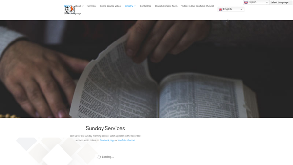 Screenshot of the Assembly Of God (King's Christian Centre) website
