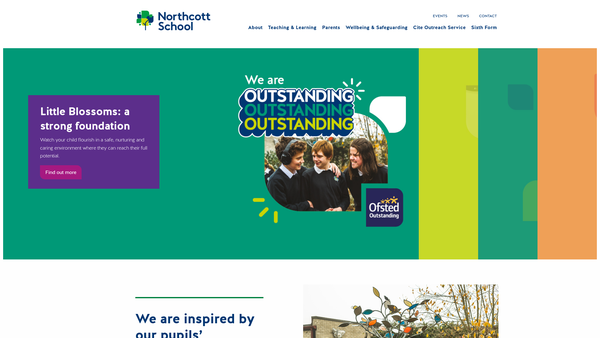 Screenshot of the Friends Of Northcott website
