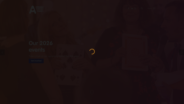 Screenshot of the Airedale Hospital & Community Charity website