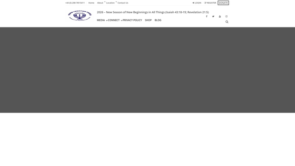 Screenshot of the Yeshua Trust website