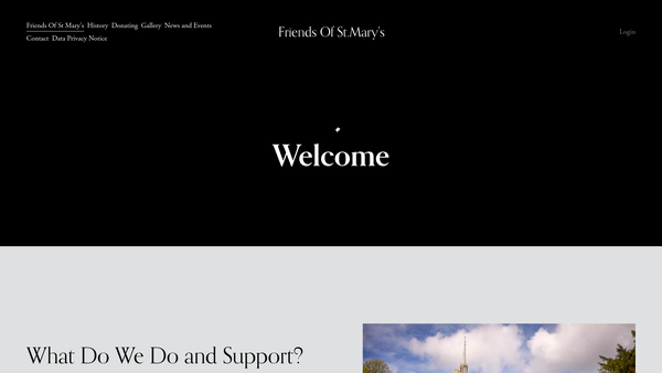Screenshot of the The Friends Of St Mary's Ashwell Hertfordshire website
