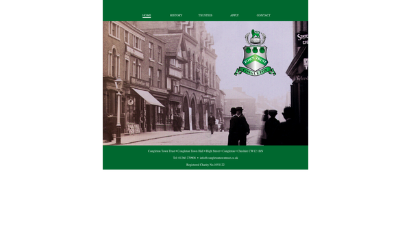 Screenshot of the The Congleton Town Trust website