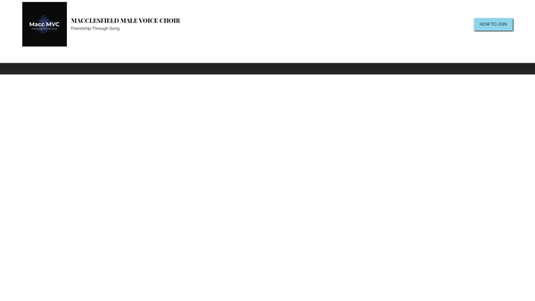 Screenshot of the Macclesfield Male Voice Choir website